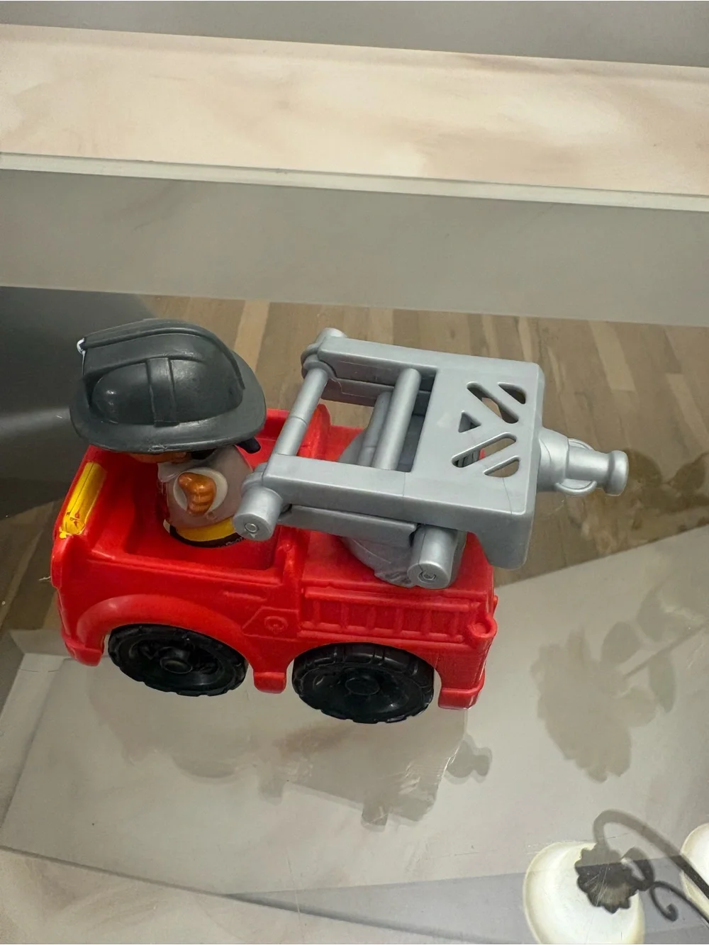 Red Fire Truck Toy with Firefighter Figure - Kids Toys